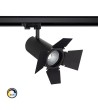 Spot LED New d'Angelo 40W Noir CCT CRI90 Cinéma LIFUD pour Rail Triphasé (3 Allumages) - 70674 - vue 1