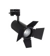 Spot LED New d'Angelo 40W Noir CCT CRI90 Cinéma LIFUD pour Rail Triphasé (3 Allumages) - 70674 - vue 2