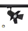 Spot LED New d'Angelo 40W Noir CCT CRI90 Cinéma LIFUD pour Rail Triphasé (3 Allumages) - 70674 - vue 3