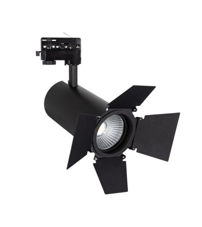 Spot LED New d'Angelo 40W Noir CCT CRI90 Cinéma LIFUD pour Rail Triphasé (3 Allumages) - 70674 - vue 4