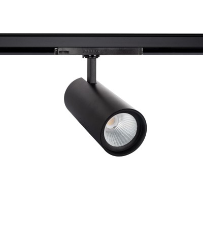 Spot LED sur Rail Triphasé 40W d'Angelo PHILIPS Xitanium Noir