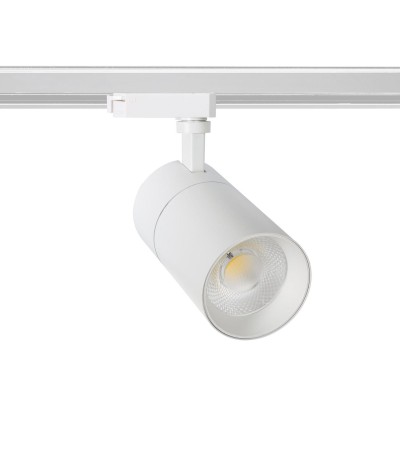 Spot LED sur Rail Monophasé 20W Mallet Dimmable Blanc