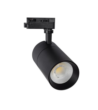 Spot LED sur Rail Monophasé 30W Mallet Dimmable Noir - 65420 - vue 4