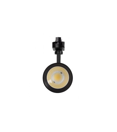 Spot LED sur Rail Monophasé 30W Mallet Dimmable Noir - 65420 - vue 5