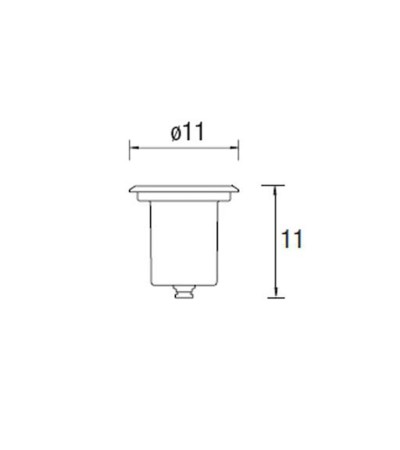 Spot LED Rond Encastrable au Sol Submersible Aqua GU5.3 IP68 LEDS-C4 55-9245-CA-37 - 69877 - vue 3