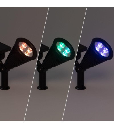 Spot LED Solaire Meillion RGB sur Piquet IP65 - 76210 - vue 7