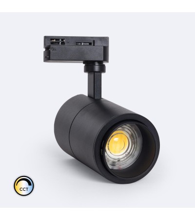Spot LED sur Rail Monophasé 20W Pulyx Dimmable CCT Sélectionnable Multi-angle 15-60º