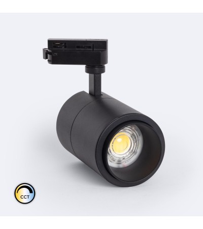 Spot LED sur Rail Monophasé 30W Dimmable CCT Sélectionnable Pulyx Multi-angle 15-60º