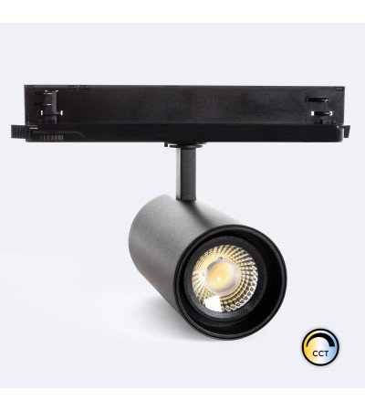 Spot LED sur Rail Triphasé 30W Marà­ CCT CRI 90° No Flicker Dimmable DALI Noir pour Boutique de Vêtement - 115966 - vue 1