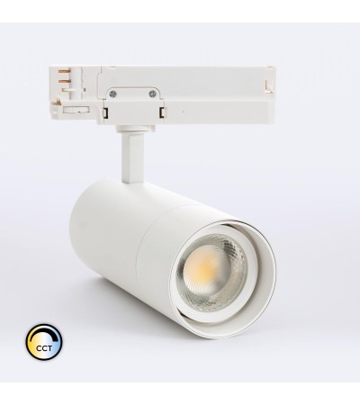 Spot LED sur Rail Triphasé 30W Wild CCT Sélectionnable Multiangle 24-60º Special