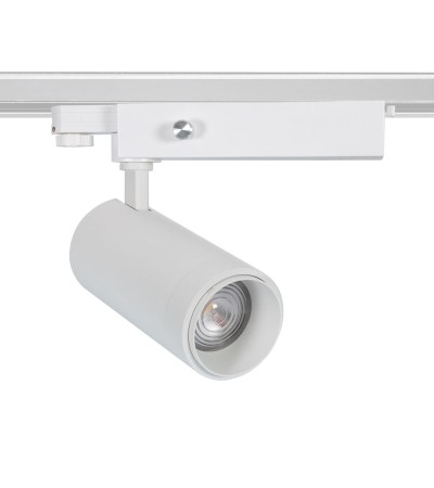 Spot LED sur Rail Triphasé 30W Dimmable Wolf Multiangle 15-60º Blanc