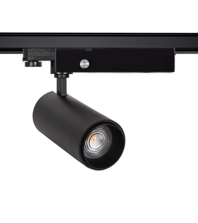 Spot LED sur Rail Triphasé 30W Dimmable Wolf Multiangle 15-60º Noir