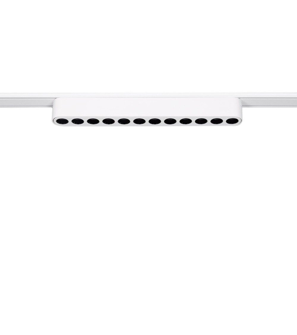 Spot Linéaire LED 12W CRI90 (UGR16) Blanc 222mm pour Rail Magnétique Monophasé Extra-Plat 25mm 48V - 98227 - vue 1