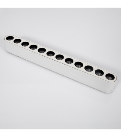 Spot Linéaire LED 12W CRI90 (UGR16) Blanc 222mm pour Rail Magnétique Monophasé Extra-Plat 25mm 48V - 98227 - vue 2