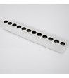 Spot Linéaire LED 12W CRI90 (UGR16) Blanc 222mm pour Rail Magnétique Monophasé Extra-Plat 25mm 48V - 98227 - vue 2