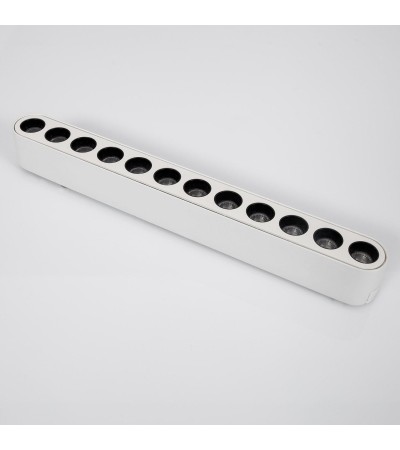 Spot Linéaire LED 12W CRI90 (UGR16) Blanc 222mm pour Rail Magnétique Monophasé Extra-Plat 25mm 48V - 98227 - vue 4