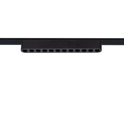 Spot Linéaire LED sur Rail Magnétique 25mm Extra-Plat 12W 48V Noir Grid 222mm - 98222 - vue 1
