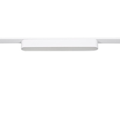 Spot Linéaire LED 12W CRI90 Blanc 222mm pour Rail Magnétique Monophasé Extra-Plat 25mm 48V