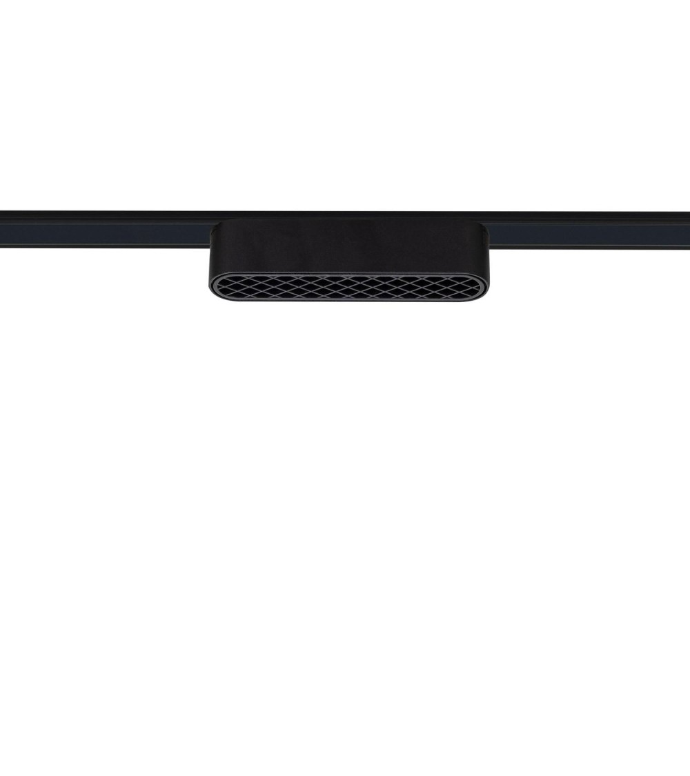 Spot Linéaire LED sur Rail Magnétique 25mm Extra-Plat 6W 48V Noir Grid 120mm - 98232 - vue 1
