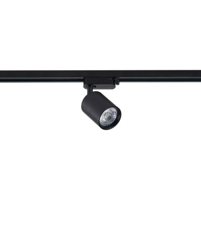 Spot LED sur Rail Monophasé 10W Mallet Dimmable Noir
