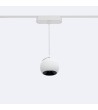 Spot LED Suspendu sur Rail Magnétique 25mm Extra-Plat 12W 48V Concave Ø100 mm Blanc - 98354 - vue 3