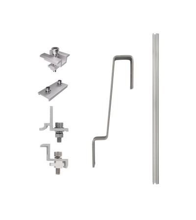 Structure Coplanaire pour Panneaux Solaires Montage sur Toiture Tuiles - 91952 - vue 5