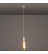 Suspension avec Câble Textile Blanc sans Abat-jour - 97017 - vue 3