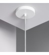 Suspension avec Câble Textile Blanc sans Abat-jour - 97017 - vue 4