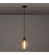 Lampe Suspendue Câble Textile Naturel Noir Naomie - 97007 - vue 3