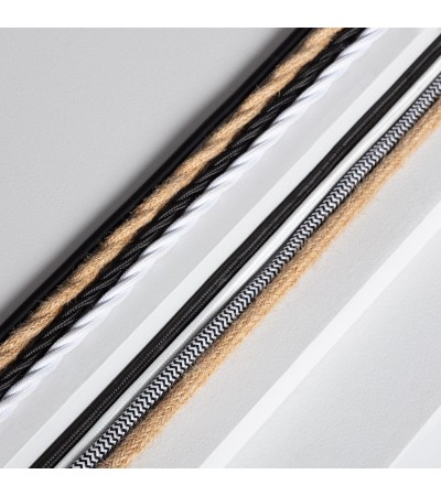 Support à Douille pour Suspension avec Câble Textile Tressé Noir - 91153 - vue 6