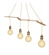Support de Plafond Réglable en Bois Zigh-Zagh pour Suspension Creative-Cables Modèle ZIGH-ZAGH01 - 83015 - vue 1