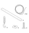 Support de Plafond Réglable en Bois Zigh-Zagh pour Suspension Creative-Cables Modèle ZIGH-ZAGH01 - 83015 - vue 6