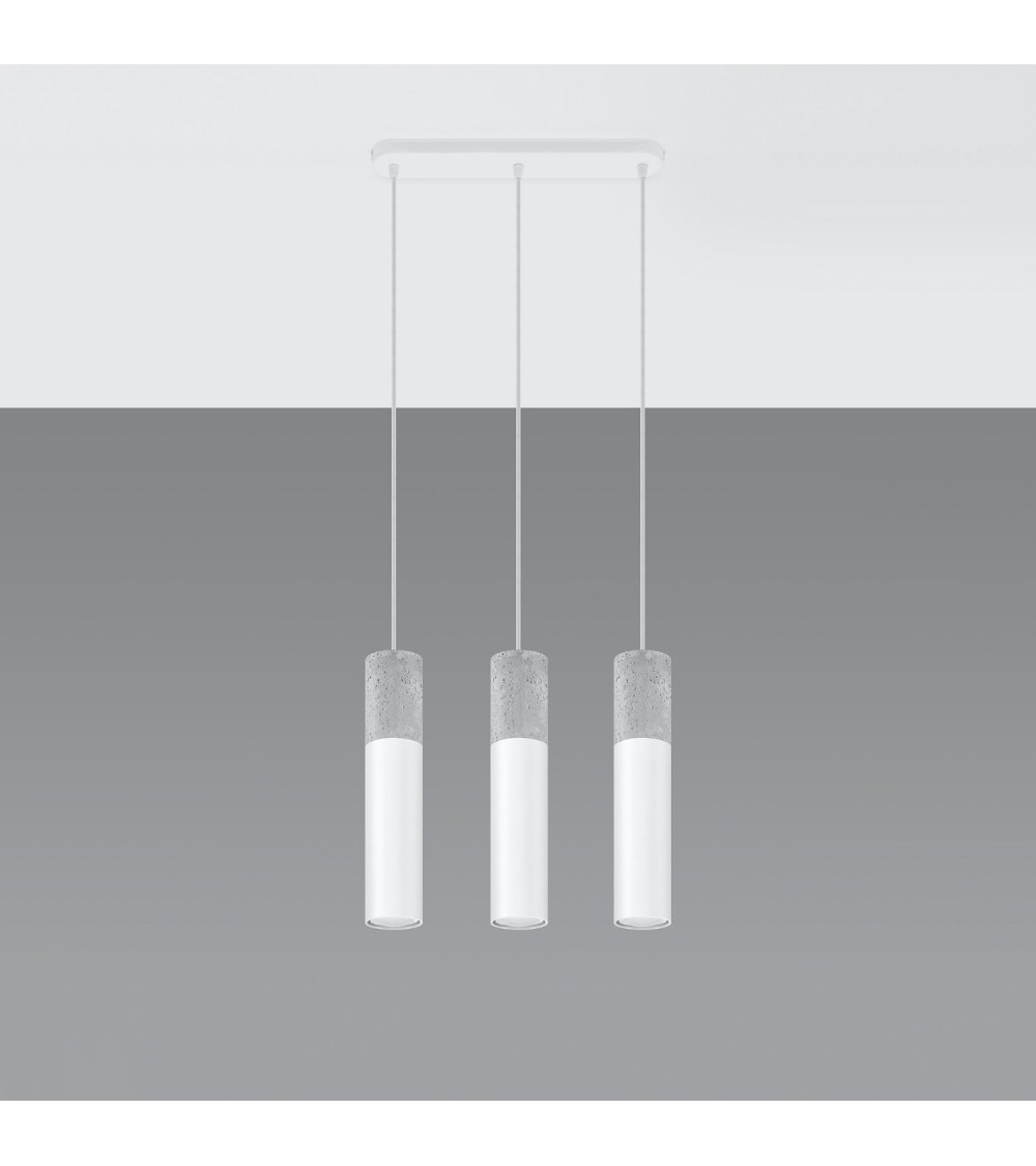 Suspension Béton Borgio 3L SOLLUX - 95812 - vue 1