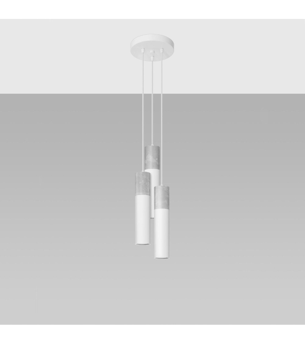 Suspension Béton Borgio 3P SOLLUX - 95876 - vue 1