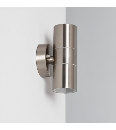 Applique Murale Extérieure Acier Inoxydable Éclairage Double Face Satin