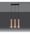Suspension Bois Lino 3 SOLLUX - 96086 - vue 2