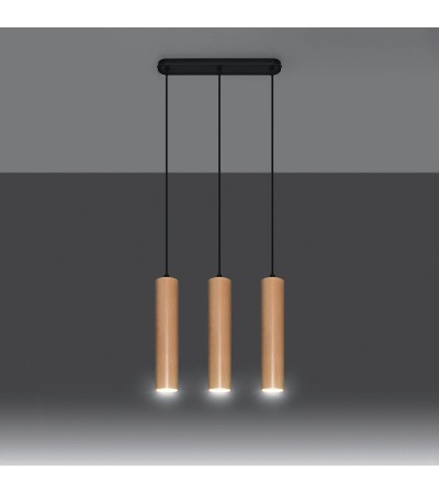 Suspension Bois Lino 3 SOLLUX - 96086 - vue 4