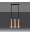 Suspension Bois Lino 3 SOLLUX - 96086 - vue 4