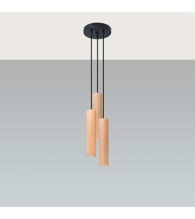 Suspension Bois Lino 3P  SOLLUX