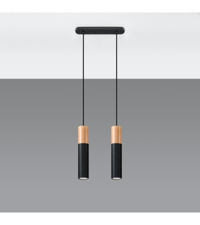 Suspension Bois Pablo 2 SOLLUX - 96027 - vue 2