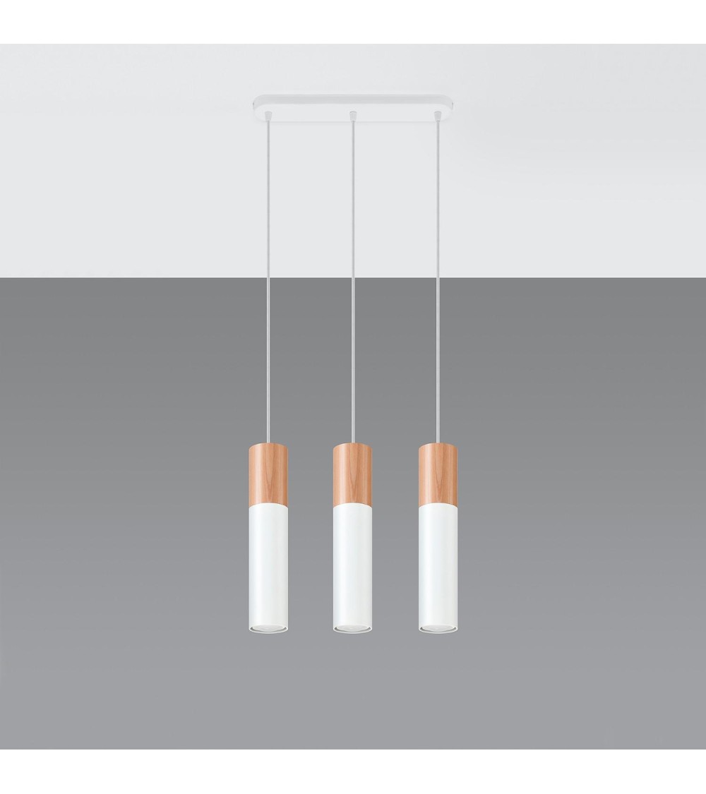Suspension Bois Pablo 3 SOLLUX - 96041 - vue 1