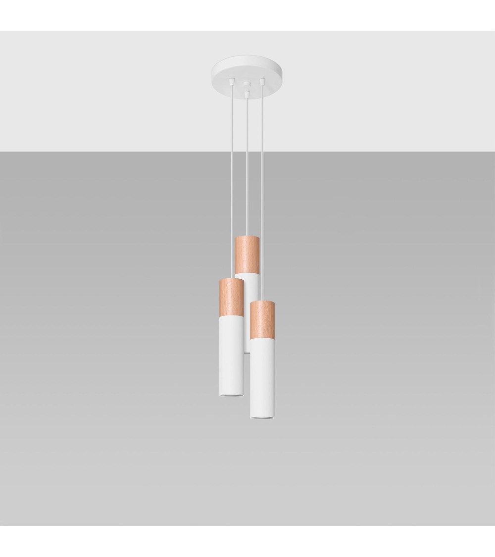 Suspension Bois Pablo 3P SOLLUX - 96046 - vue 1