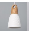 Suspension Céramique et Bois Retilles - 64440 - vue 1