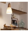 Suspension Céramique et Bois Retilles - 64440 - vue 2