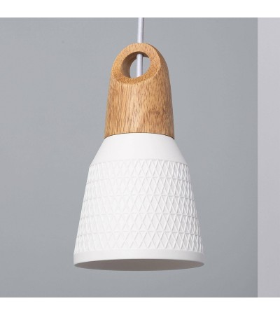 Suspension Céramique et Bois Retilles - 64440 - vue 3