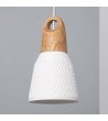 Suspension Céramique et Bois Retilles - 64440 - vue 3