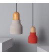 Suspension Ciment et Bois Luster - 71394 - vue 1