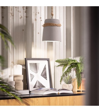 Suspension Ciment et Corde Dawan - 75259 - vue 2