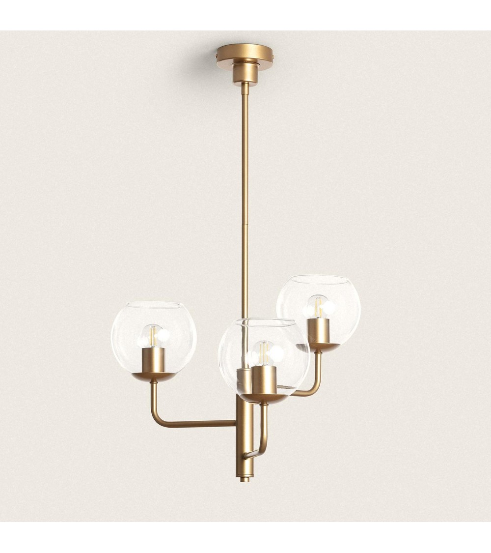 Suspension en métal et verre Tribubble - 92404 - vue 1
