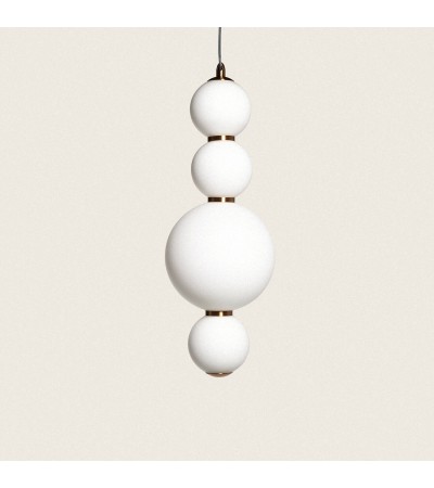 Suspension LED 10W Métal et Verre Slim Atira - 117830 - vue 1